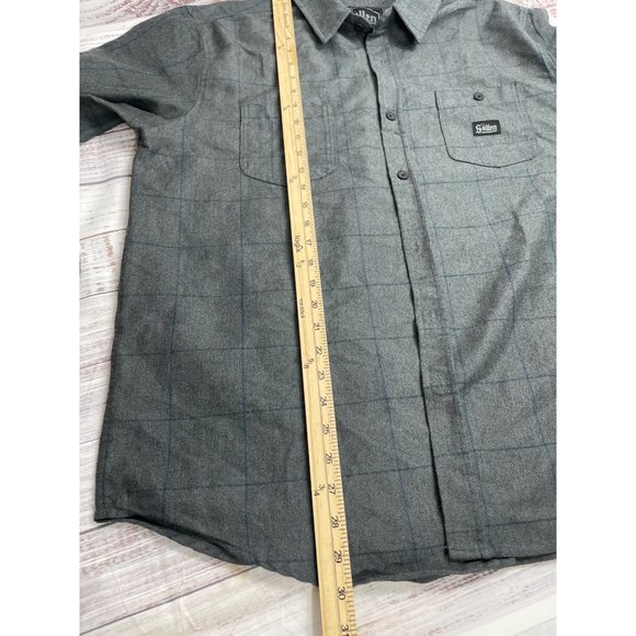 Sullen Art Collective Plaid Heavyweight Long Sleeve Button Down Shirt sz Large - Picture 7 of 8